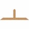Ekena Millwork Portland Smooth Timber Gable Bracket, Western Red Cedar, 72"W x 27"H x 5 1/2"D x 5 1/2"F, 9/12 Pitch GBW072X27X0606POR00SWR - alternate 1